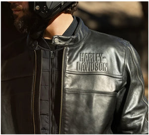 Men's Harley-Davidson Layering System Café Racer Leather Jacket