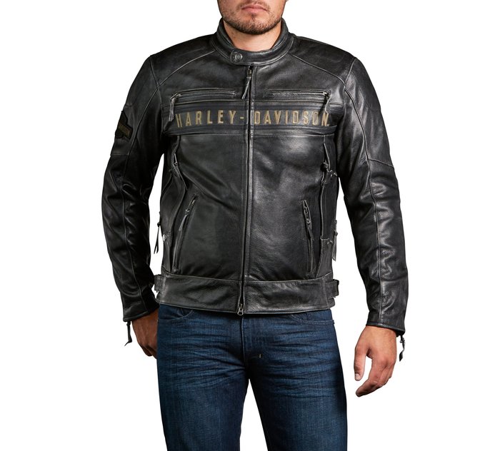 Men's Passing Link Triple Vent Leather Jacket