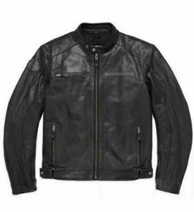 Harley Davidson Men's Reflective Skull Leather Jacket