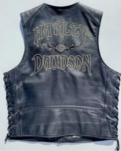 Harley-Davidson Men’s RELIC Wille G Skull Leather Vest