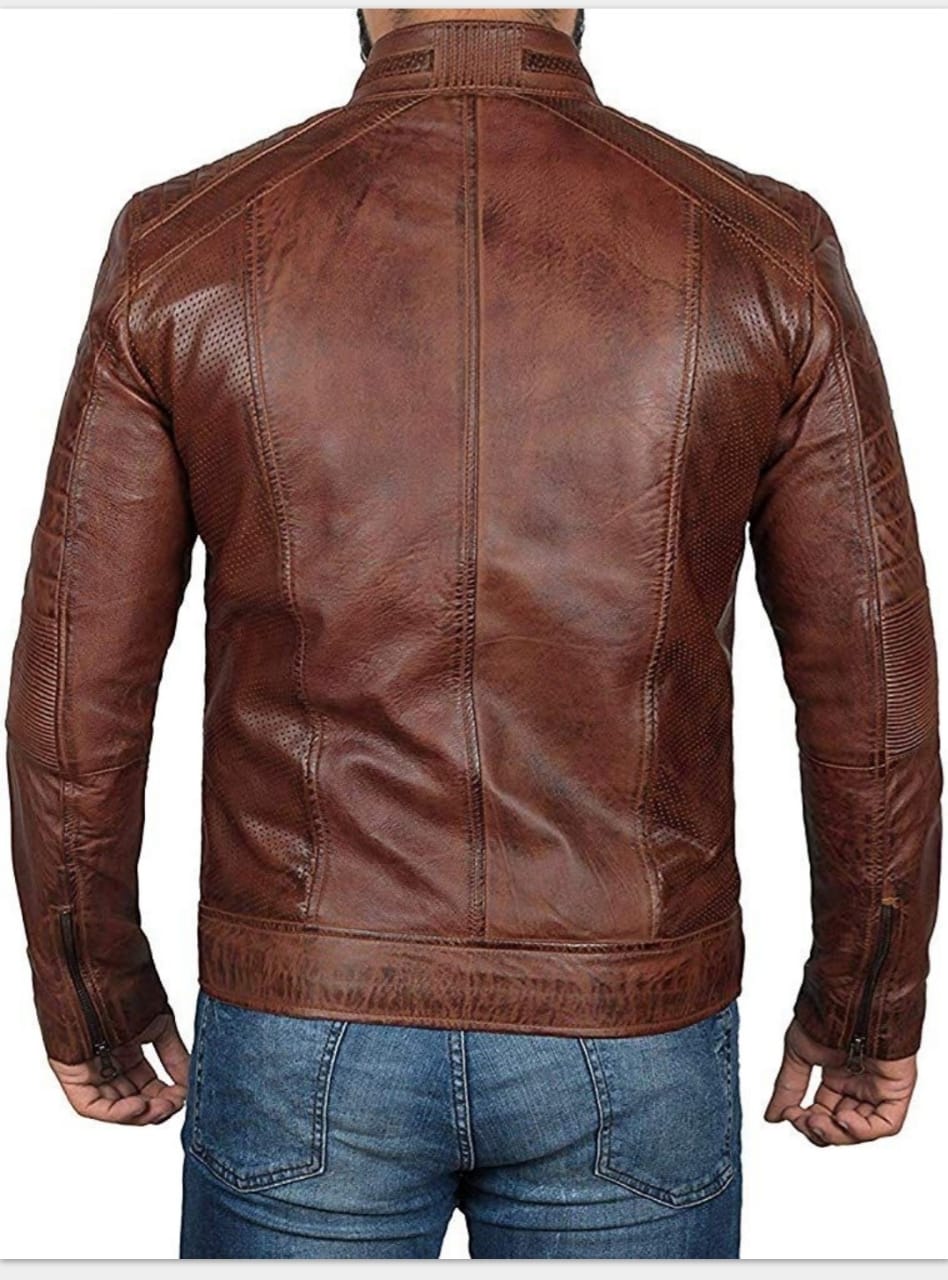 Men's Motorbike Leather Jacket