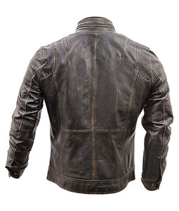 Men's Vintage Motorbike Leather Jacket