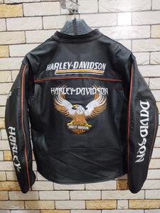 Harley Davidson Eagle Men's Leather Motorcycle Jacket